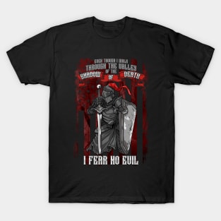 Christian Knight Shadow of Death I Fear No Evil T-Shirt